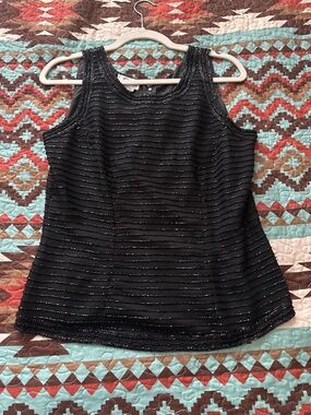 Black beaded top